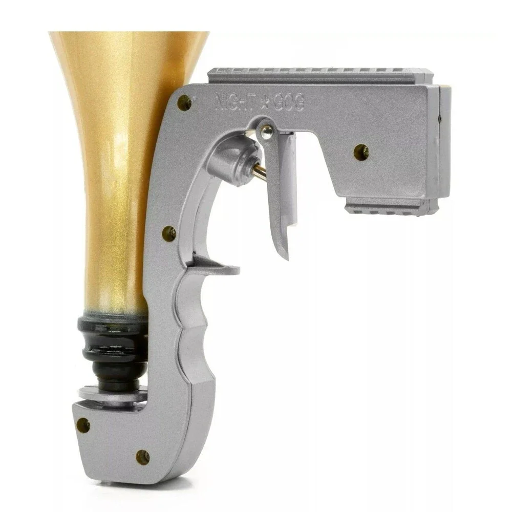 Cozylife Champagne Spray Gun Shooter Silver Metal Beer Bottle Sprayer Reusable